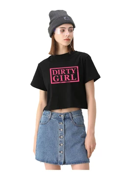 Netīrā Meitene Dizains, Kokvilnas Sexy Kultūru Tee Hotwife Smieklīgs Jautri Flirting Padevīgs Stila T-Krekls Swinger Nerātns Mācību Topi