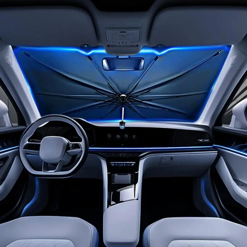Automašīnas Vējstikla Saules Ēnā Jumta Auto Saulessargs Priekšējā stikla Vāks UV Staru Vējstikla Aizsardzības Transportlīdzekļa Interjera Aksesuāri0