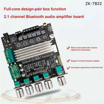 ZK-TB22 TPA3116D2 Bluetooth Subwoofer, Pastiprinātājs Valdes 2.1 HIfi liela Jauda Stereo Amp 2X50W+100W Amplificador Speaker