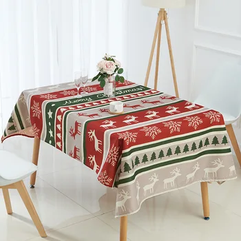 Veļa ūdensizturīgs galda paklājiņš mājas kafijas galda drānu Ziemassvētku dāvanu izkārtojums
