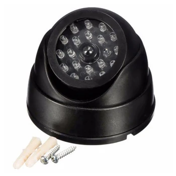1PC Fake Dummy Kameras Ūdensizturīgs Āra Iekštelpu CCTV Drošības Novērošanas Kamera Ar Mirgojošu Sarkanās LED Viltus Kameru Mockup
