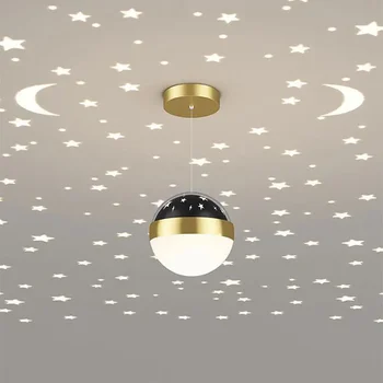 Zvaigžņotā Debess Projekcijas Dizains LED Mūsdienu Lustras Gaismas Dzīvojamā Ēdamistaba, kabinets, Guļamistaba Gultas Dzīvokļu Iekštelpu Apgaismojuma Lampas
