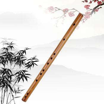 Tradicionālā Ķīniešu Piccolo Woodwind Instrumentu Klasiskā Bambusa Flauta C/D/E/F/G Tonis 6 Caurumi, Koka Vertikālās Flauta Mūzikas Dāvanas