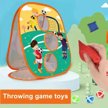 Throwing Spēle Rotaļlieta 3 in 1 Vārtus, Locīšanas Uzglabāšanas Multiplayer Konkursa Mērķi Īstenot Prātā Splash Cornhole Uzstādīt Bērnu Rotaļu