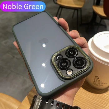 Luksusa Noble Black Bruņas Pārredzamu Soft Case For iPhone Plus 15 14 13 12 15-Pro Max Objektīva Aizsardzību Sabiezējumu Aizmugurējo Vāciņu Vīriešiem