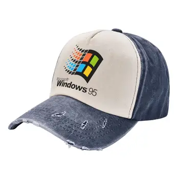 Windows 95 Beisbola Cepure Aksesuāri Vintage Problemātisko Kokvilnas Classic Windows95 Vaporwave Datoru Sistēmas Tētis, Cepure, Regulējams