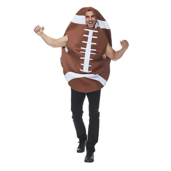 Eraspooky Smieklīgi Pieaugušo Futbola Tērpu Halloween Unisex Jumpsuits Vīriešu Regbija Bumbu Cosplay Apģērbs, Karnevāla Puse Masku