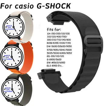 Skatīties Joslas Casio G-SHOCK GA-110 800 2100 GD100 G8900 5600 GW-M5610 6900 Siksna 16mm Alpu Cilpa Neilona Watchband Aproce Jostas