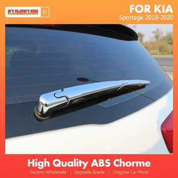 4gab Auto Stils ABS Chrome Aizmugures Bagāžnieka Logu Tīrītājs Roku Asmens Pārsegs Pārklājuma Trimmera Uzgali, Molding Par Kia Sportage 2018 2019 2020