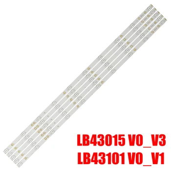 Jauns 5 gab., LED apgaismojums sloksnes spuldzes L42F220B L42P60BD L42F3250B LVF420AUBK 43LH500T 43LH500 LB43015 V0-03 LB43101 V0-V1