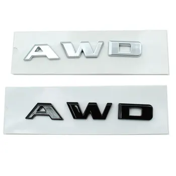 AWD vēstuli auto logo uzlīmes, lai Cadillac 25T 28T 40T aizmugures modifikācijas pilnu pārvietošanas piederumi dekoratīvie decal