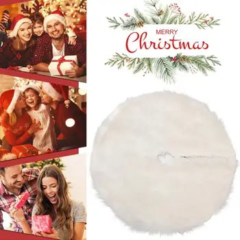 Tradicionālās Ziemassvētku Krāsas Kokam, Svārki Premium Sniegpārsla Dizains Ziemassvētku Eglīte Svārki Izturīga, Mīksta, Apaļa Paklāja Ornaments Kokiem
