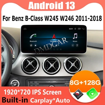 Android13 8 Kodolu Qualcomm 665 128G Bezvadu Apple Carplay Par Mercedes Benz B Class W245 W246 GPS Navigācijas Multimediju Atskaņotājs