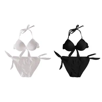 Peldkostīmi Backless Pavada Bikini Komplekti Sievietēm Sadalīt Peldkostīmu peldkostīmu Kluba Brīvdienas SPA Ūdens atrakciju Parks