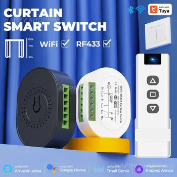 Tuya Slēdzis Mini Wifi Smart Dzīves App Tālvadības pults Balss Kontroles Darbus Ar Alexa Un Mājas On/off Modulis Rf433