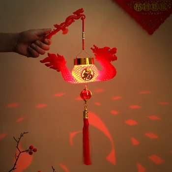 Pavasara Festivāls Red Dragon Laternu Roku Ķīniešu Jaunais Gads, Laternas, Gaiši Pavasara Svētki Jaunais Gads Puse Dekori Bērniem Dāvanas