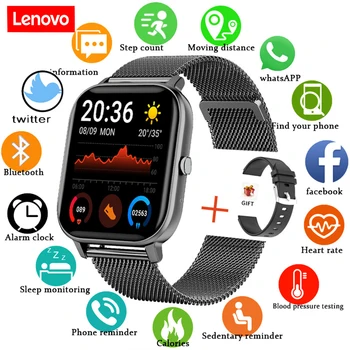Lenovo Jauni Vīrieši Sievietes Smart Skatīties Bluetooth Zvanu Ūdensizturīgs Sporta Smartwatch Android, IOS, Sirdsdarbības Fitnesa Tracker Aproce