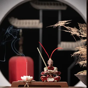 Saule Wukong Vīraks Degļu Ūdenskritums Dzīvojamā Istaba FigurineFountain Ķīnas Guļamistaba Vīraka Turētājs Modes Cascata Mājas Rotājumi