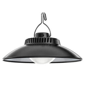LED Pārnēsājamas Laternas USB Type-C Uzlādes Telts Lampa Ar Āķi, Āra Dārza Balta Gaisma