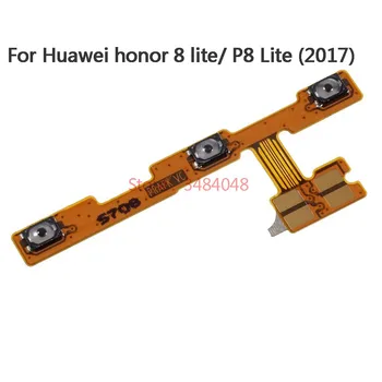 5gab/daudz Oriģinālo Barošanas Izslēgšanas un Skaļuma Pogas Flex Kabelis Huawei Honor 8 Lite / P8 Lite (2017)