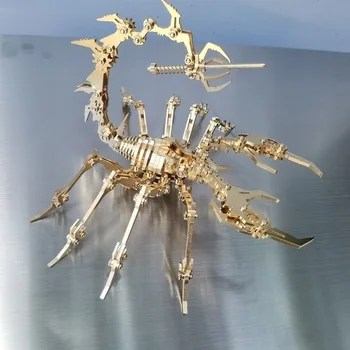 3D Metāla Mehāniskā Modeļa Komplekta Scorpion Deviņas astes Fox Pieaugušo Roku darbs trīsdimensiju Montāža Rotaļlietas, Dāvanas, Amatniecības Pieaugušajiem