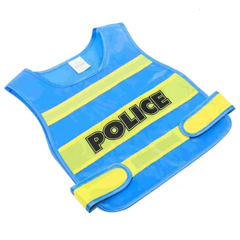 Bērni Policijas Veste Toddler Cosplay Policijas Kostīmu Bērni Policijas Kostīms, Kleita-up