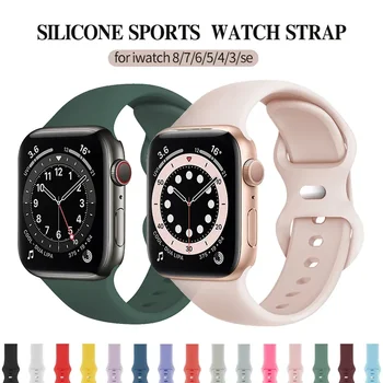 Silikona Joslas Apple Skatīties, Sporta Aproce, iWatch Sērijas 8,7,6,5, 4, 3, SE, 9 Ultra 2, 44mm, 45 mm, 40mm, 41mm, 42-38mm, 45mm