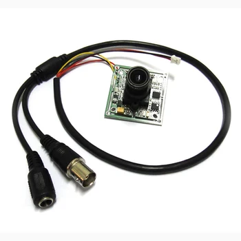 700TVL CCD 4140+811 IS Krāsu CCTV Kameras Valdes PCB mainboard analogo kabeli ar objektīvu