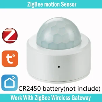 JAUNU Tuya Zigbee Mini Smart PIR Kustības Detektors Cilvēka Ķermeņa Infrasarkanais Sensors Anti Theft Tuya App Tālvadības pults Smart Dzīve