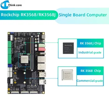 Atvērtā koda RK3568J SBC Datoru 4 gb RAM DDR4 Atbalsta Linux, Android TP-2 vienvietīgas Borta Datoru AI Mātesplati Par Aveņu Pi