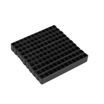 40Pcs 12-Caurumu Skrūvgriezis Bitu Turētājs Box Bloka Melns Uz Sešiem Leņķis 6.35 Mm Roktura