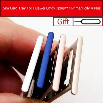 Sim Kartes ligzda Turētājs Huawei NOVA LITE+ Y7 Ministru Baudīt 7 Plus TRT-TL00 Micro SD Lasītājs Sim Kartes Slots, Rezerves Daļas, Remonts