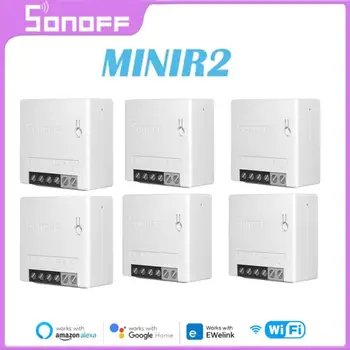 Itead SONOFF MINI R2 DIY Smart Switch divvirzienu Slēdzis Wifi Slēdzis Modulis Pa e-WeLink APP Tālvadības Darbu, Alexa, Google Home