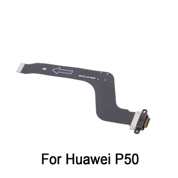 Uzlādēšana caur USB Portu Flex Kabelis Huawei P50 Telefonu Remonts, Rezerves Daļas