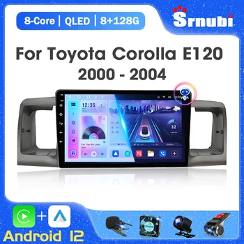 2 Din Android 12 Automašīnas Radio Multimediju Atskaņotājs, Navigācija GPS Toyota Corolla E130 E120 2000 2001 2002 2003 2004 Carplay Stereo