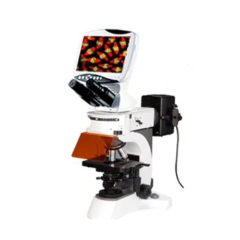 DMS-854 Ciparu LCD Laboratorijas mikroskops bioloģisko fluorescences mikroskops ar labāko cenu