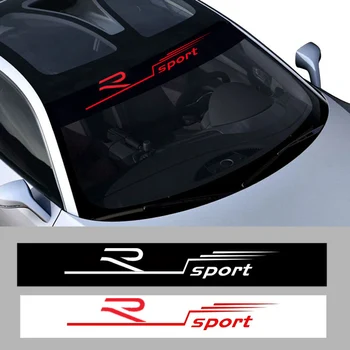 Auto Sānu Logu Uzlīmes Vējstikla Sporta Uzlīmes VW Touareg R Tiguan Jetta Logo Vinila Plēve Auto Ūdensizturīgs Dekoru Ārpuse