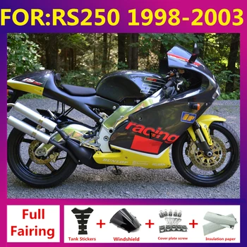 Motociklu Injekcijas pelējuma Aptecētājs komplekts Aprilia RS250 RS 250 1998-2003 99 00 pilnīgu Pārsegi komplekti virsbūves zxmt set yellow black