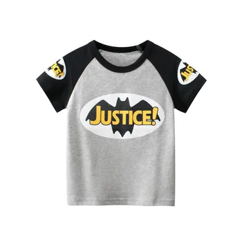 2023 Vasaras Jaunā Modes Zēni Bat Karikatūra Īsām Piedurknēm T-krekls Mazulis Tee Drēbes Zēniem Toddler Apģērbu 2-8Y Bērnu Apģērbs