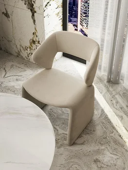 Nordic soft bag ēdamistabas krēsls vainagu krēslu vienkārša viesnīca sarunu krēsla atzveltni dizainers mājās palikt modelis istaba, ēdamistaba