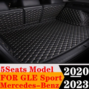 Pasūtījuma Pilns Komplekts Auto Bagāžnieka Paklājiņš Par Mercedes-Benz GLE Sporta 5Seats 2022 2023 2020 2021 Aizmugurē Kravas Starplikas Asti Boot Paplātes bagāžas Pad