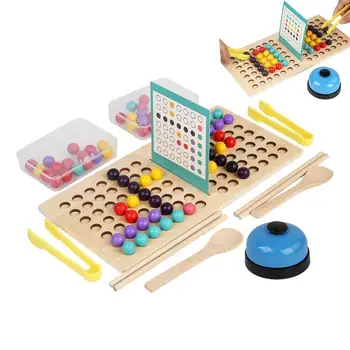 Pērlīšu Spēle Krāsu Šķirošanas 58pcs Roku Acu Koordināciju Montessori galda Spēle Funny Bērnu Rotaļlietu Izglītības Montessori Rotaļlietas