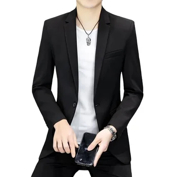 2023 Jaunu Vīriešu Biznesa Karjeras Formālo Mazo Uzvalks korejiešu Versija Slim Gadījuma Džentlmenis Tendence Līgavainis, Labākais Cilvēks Kāzu Kleita, Žakete