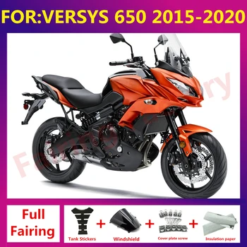 Derīgs 650 Versys KLE650 ABS LT 2015-2020 16 17 18 19 Motociklu Aptecētājs Injekcijas Pelējuma ABS Plastmasas Virsbūves komplekts oranža, melna