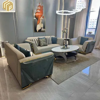 Itāļu stila luksusa dīvāns, augstas kvalitātes masīvkoka, itālijas dizaina villa, viesistaba, modelis istabas mēbeles kombinācija