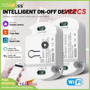 1/2GAB Tuya Wifi Smart Switch Module Taimeris Balss Pārraidi Bezvadu Slēdzis Smart Home Led Gaismas Smart Dzīvi Ar Alexa Mājas