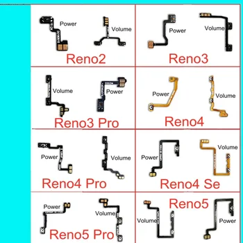 Izslēgt Taustiņu ieslēgšana, Izslēgšana Skaļuma Jaudu OPPO Reno2 Reno3 Reno4 Reno5 Reno 3 4 5 Pro SE 5G Flex Kabelis