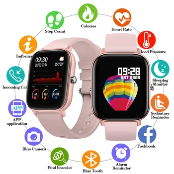 P8 Smart Watch Sievietes Vīrieši ar skārienekrānu Sporta Smartwatch Sirdsdarbības Ātrums, asinsspiediens Pulkstenis Bērniem Smartband Par amazfittings