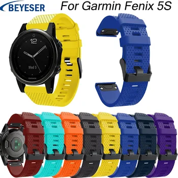 20MM Sporta Watchband par Garmin Fenix 5/5s Skatīties Ātri Atbrīvot Silikona Viegli Fit Rokas Joslā Siksnu Nomaiņa Smart Watchstrap
