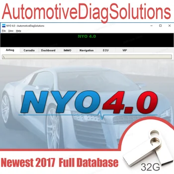 Jaunākās NYO 4.0 Atjaunināts gads 2017. automašīnu diagnostikas programmatūru, Pilns datu bāzes drošības Spilvens Carradio Paneļa IMMO ECU auto remonts nosūtīt USB